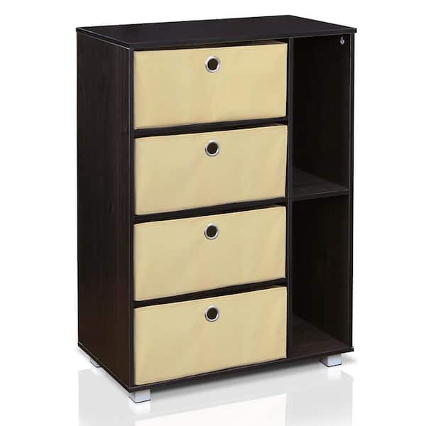 Furinno Espresso and Brown Storage Chest