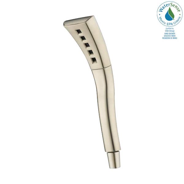 Delta 1-Spray Patterns 1.75 GPM 2.38 in. Wall Mount Handheld Shower Head with H2Okinetic in Stainless