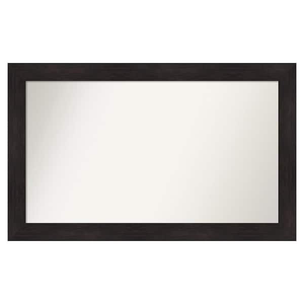 Amanti Art Furniture Espresso 49.75 in. x 30.75 in. Custom Non-Beveled Satin Recyled Polystyrene Bathroom Vanity Wall Mirror