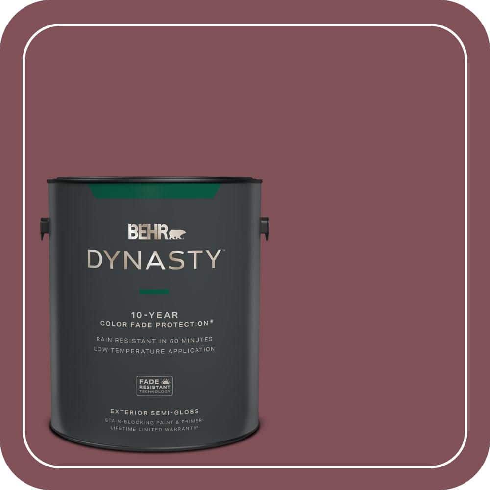 1 gal. Home Decorators Collection #HDC-CL-02 Fine Burgundy Semi-Gloss Exterior Stain-Blocking Paint & Primer price history on PriceWatchPro