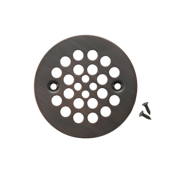 Premier Copper Products 4.25 in. Round Shower Drain Cover, Oil Rubbed Bronze