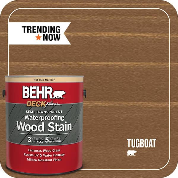 1 gal. #ST-141 Tugboat Semi-Transparent Waterproofing Exterior Wood Stain