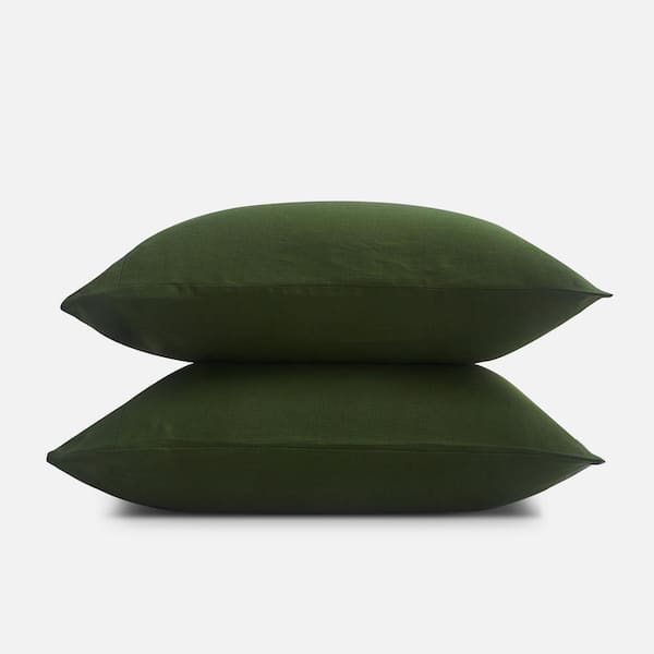 SIJO Forest French Linen King Pillowcase (Set of 2)