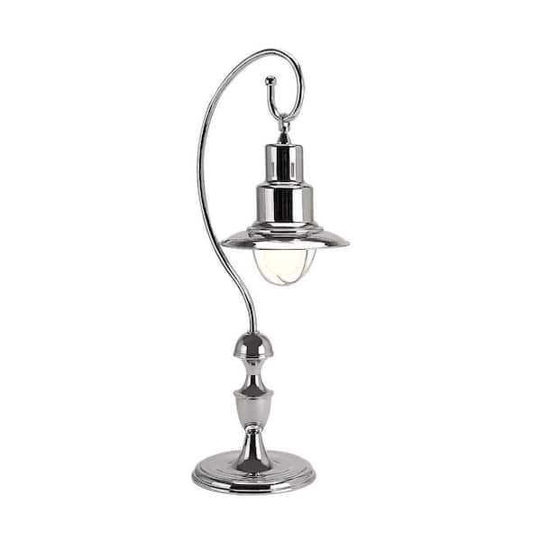 Home Decorators Collection 27.25 in. Nickel Station Table Lamp