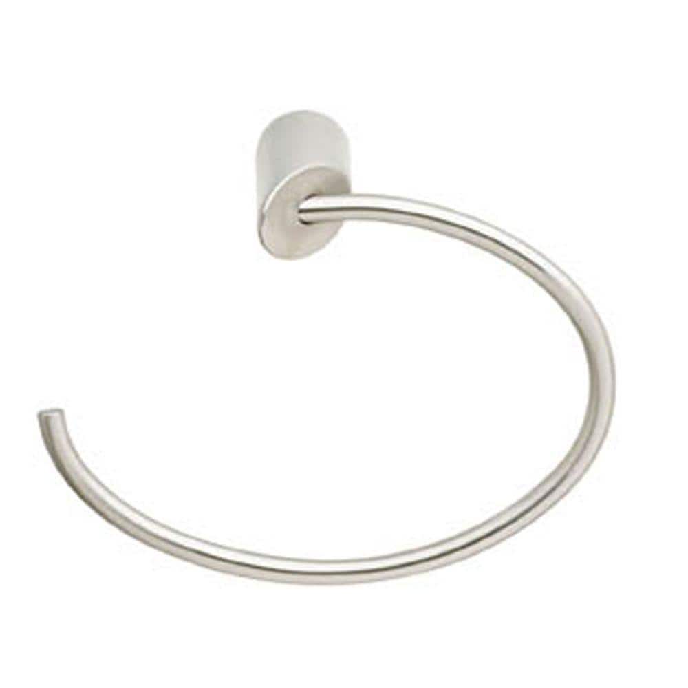 Baldwin Cecina Towel Ring in Satin Nickel 3494.150 The Home Depot