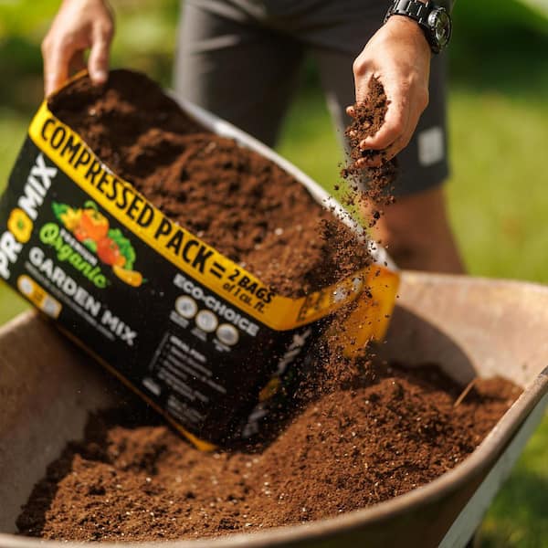PRO-MIX Premium Organic Garden Mix 2 cu. ft. Compressed Soil