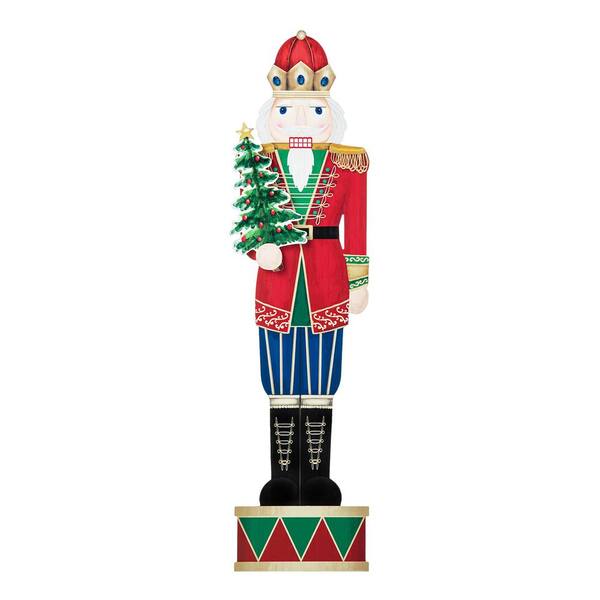 Glitzhome 42 in. H Wooden Nutcracker Porch Decor 2010100057 The Home