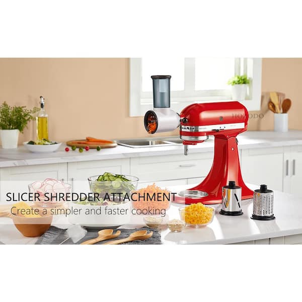 HOZODO Slicer Shredder Attachment Set for Kitchenaid Stand Mixer