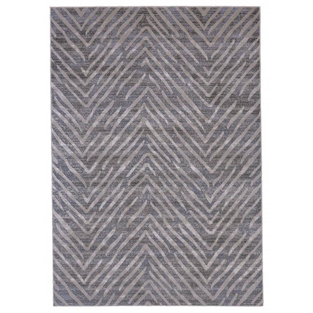 Area Rug 2d HomeRoots Gray 2 ft. x 3 ft. Abstract Area Rug 2000511777 - The Home Depot