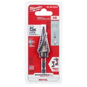 SHOCKWAVE 3/16 in. - 7/8 in. #4 Impact-Rated Titanium Step Drill Bit (12-Steps)