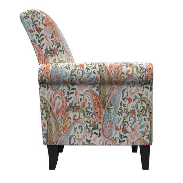 orange paisley chair