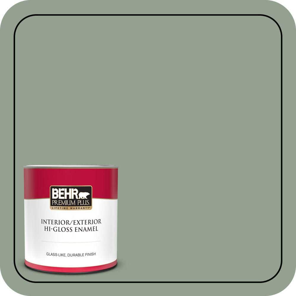 1 qt. #N400-4 Forest Path Hi-Gloss Enamel Interior/Exterior Paint & Primer price history on PriceWatchPro