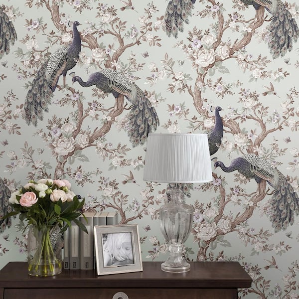 Laura Ashley Belvedere Duck Egg Wallpaper
