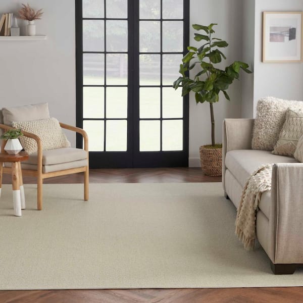 Sand Harbor Meadow/Ivory Custom Rug with Pad
