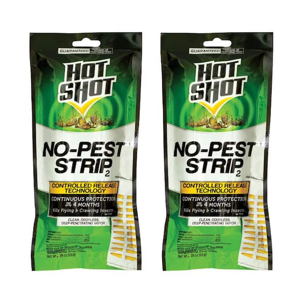 Hot Shot 2.29 oz. No-Pest Insect Killer Strip (2-Pack)