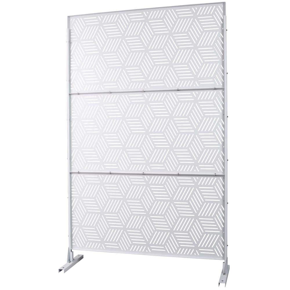 JimsMaison 76 in. H x 48 in. W Steel Garden Fence