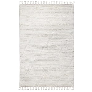 Alton Light Bone 6 ft. x 9 ft. Polypropylene Area Rug