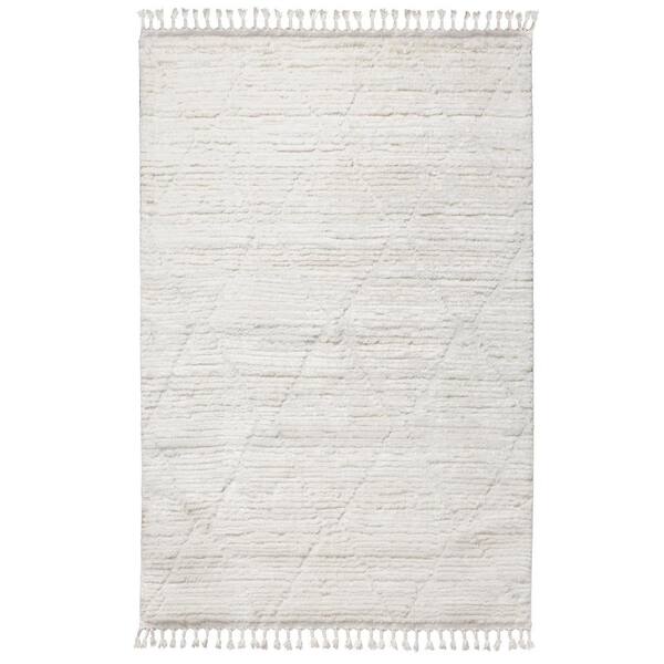 INK+IVY Alton Light Bone 6 ft. x 9 ft. Polypropylene Area Rug