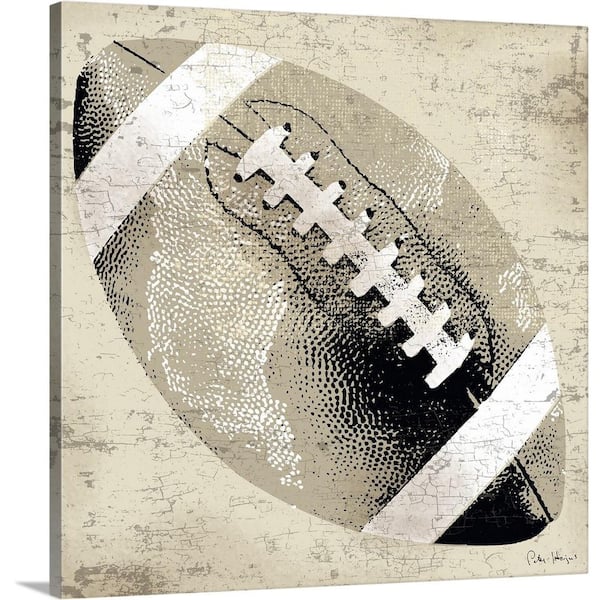 GreatBigCanvas "Vintage Football" by Peter Horjus Canvas Wall Art