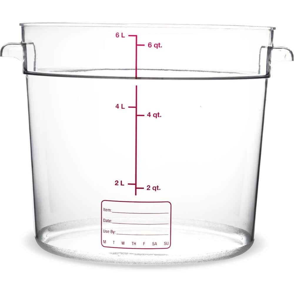 Cambro Round Food Container with lid 6 qt 2 ct (2 count)