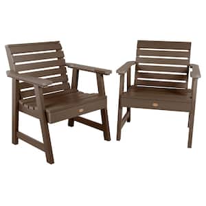 Weatherly Weathered Acorn Plastic Outdoor Lounge Chair (2-Pack)