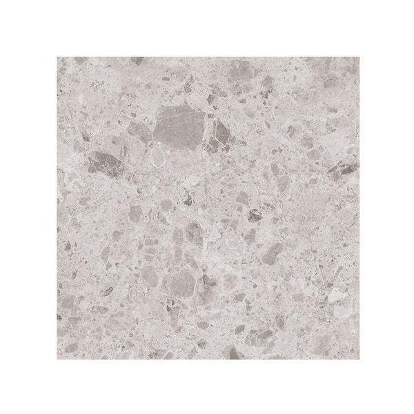 Giorbello Ambience Terrazzo Ivory 24 in.x 24 in.x 10mm Porcelain Floor and Wall Tile-SAMPLE