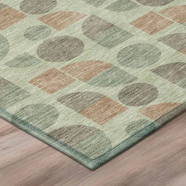 Chantille Machine Washable Indoor/Outdoor Abstract ACN2921 Celery 3 ft. x 5 ft. Area Rug