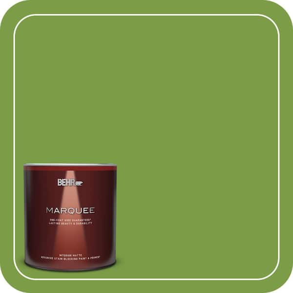 BEHR MARQUEE 1 qt. #420B-7 Pepper Grass Matte Interior Paint & Primer