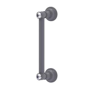 Carolina Crystal Collection 8 Inch Door Pull in Matte Gray
