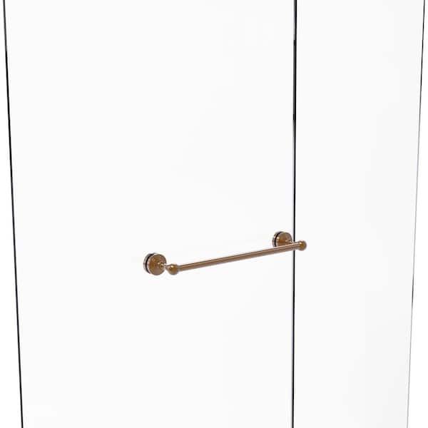 Allied Brass Waverly Place 18 in. Over-the-doorShower Door Towel Bar in Brushed Bronze