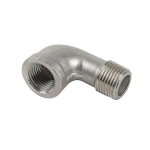 1/2 in. MIP x 1/2 in. FIP Stainless Steel Street Elbow Fitting