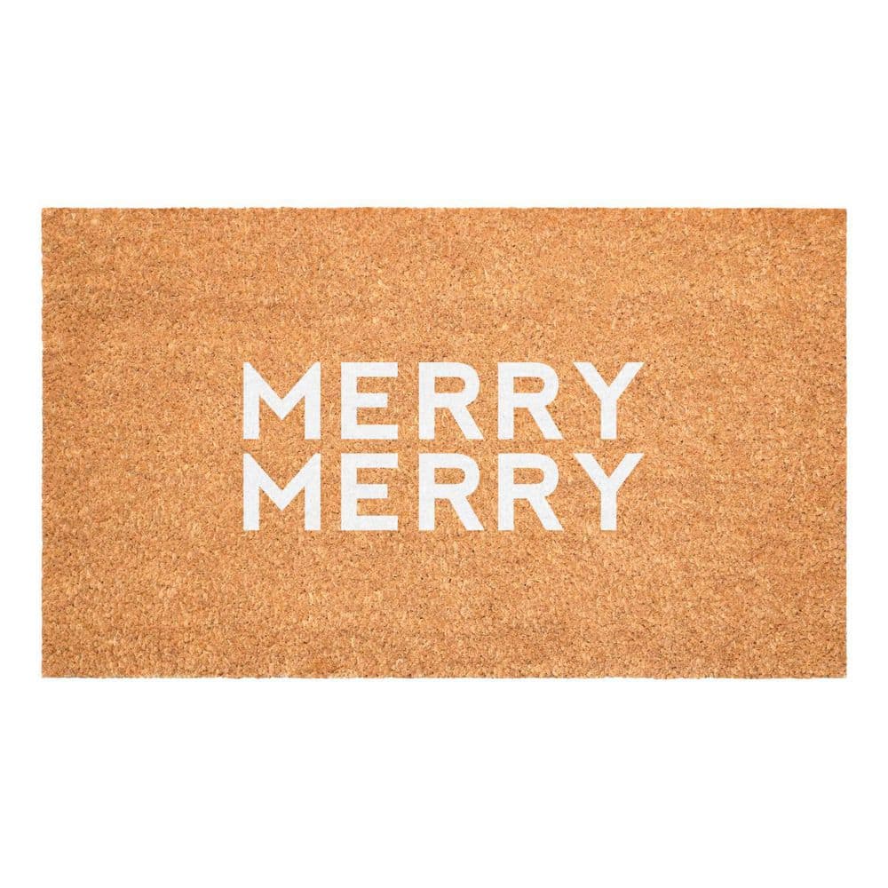 Multi-Colored 29 in. x 17 in. Coir Outdoor Door Mat price history on PriceWatchPro