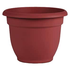 Ariana 21.5 in. Burnt Red Plastic Self-Watering Planter