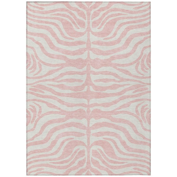 Addison Rugs Chantille Machine Washable Indoor/Outdoor Abstract ACN1042 Pink 2 ft. 6 in. x 3 ft. 10 in. Area Rug