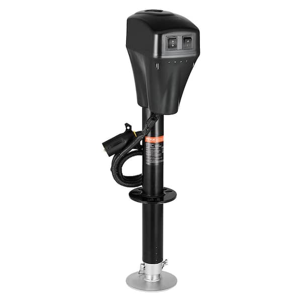 Electric Trailer Jack, 5000 lbs., Heavy Duty RV Electric Power Tongue Jack with 7-pin Connector, Manual Crank Handle