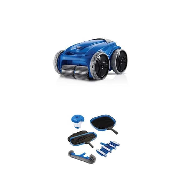 PLSHD Manual Cleaning Kit and 9550 Robotic Corded Inground Pool Vacuum Combo