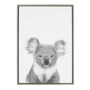 33 in. x 23 in. "Koala II" by Tai Prints Framed Canvas Wall Art