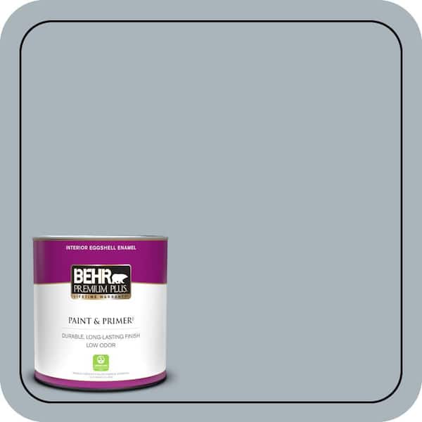 BEHR PREMIUM PLUS 1 qt. #N490-3 Shaved Ice Eggshell Enamel Low Odor Interior Paint & Primer
