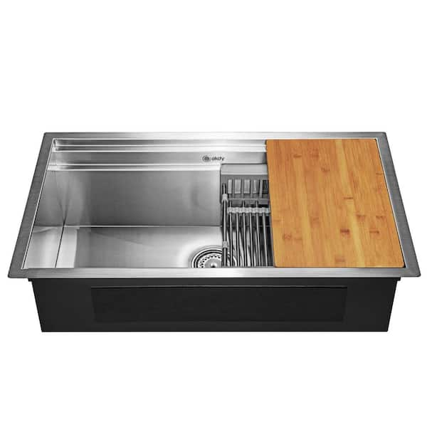 Brushed Stainless Steel Akdy Undermount Kitchen Sinks Ks0230 A0 600 