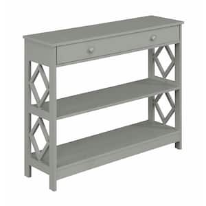 Diamond 40 in. Gray Rectangle Wood Console Table with 1-Drawer