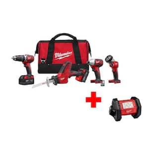 Milwaukee M18 18V Lithium-Ion Cordless Combo Tool Kit (7-Tool) with Two 3.0  Ah Batteries, Charger and Tool Bag 2695-27S - The Home Depot