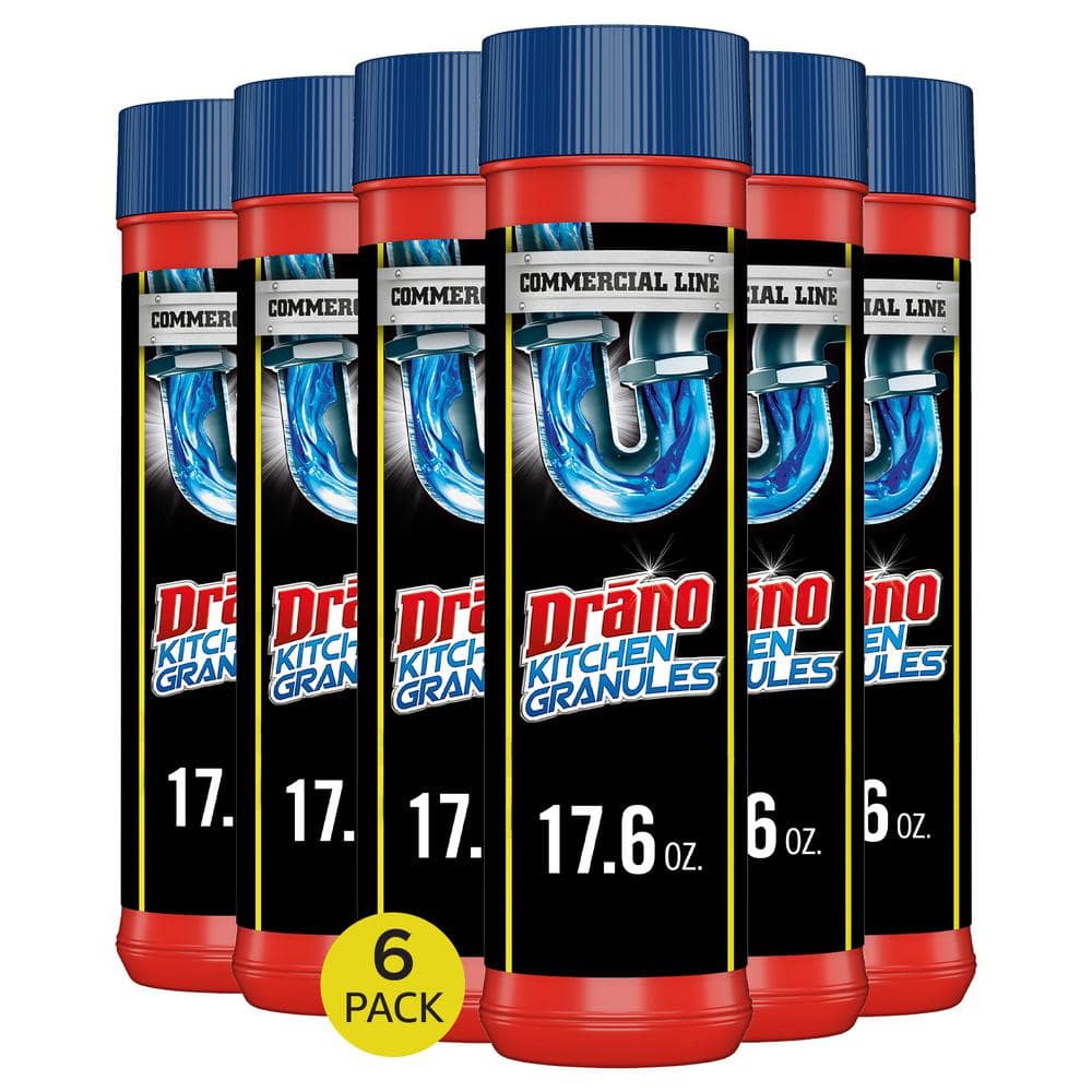 Drano Commercial Line 17 6 Oz Kitchen Granules Clog Remover 6 Pack   Drano Drain Cleaners 699031 64 1000 