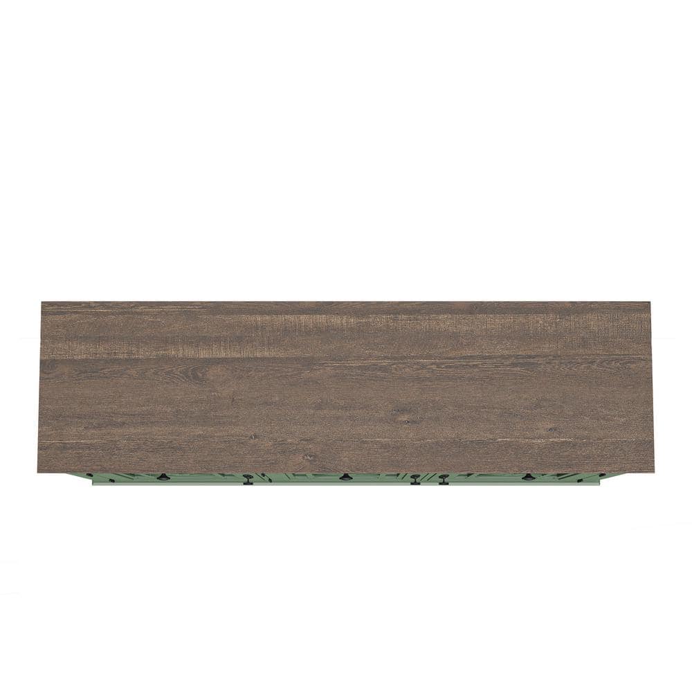 Festivo 55" Green Vintage Style Buffet Sideboard Cabinet with Drawers