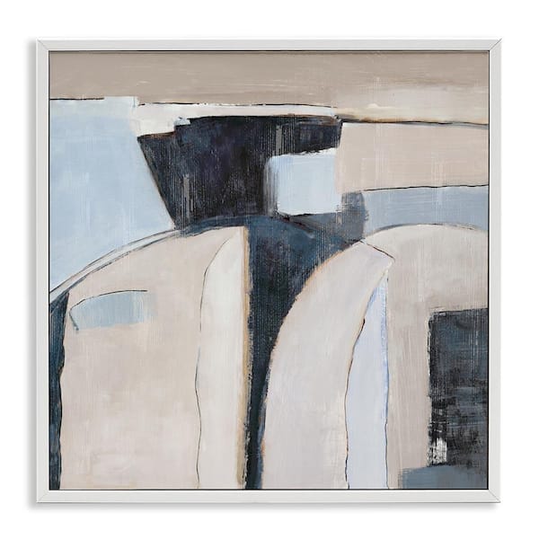 Stupell Industries Southwestern Beige & Grey by Jacob Q White Framed Abstract Giclee Art Print 17 in. x 17 in.