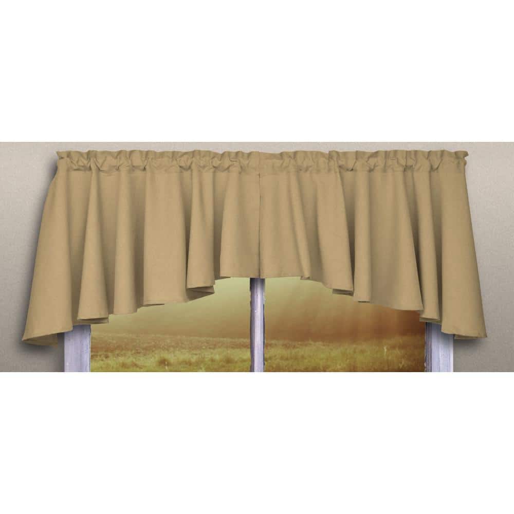 Harvest Polyester Light-Filtering Rod Pocket Swag Valance Pair 62x38