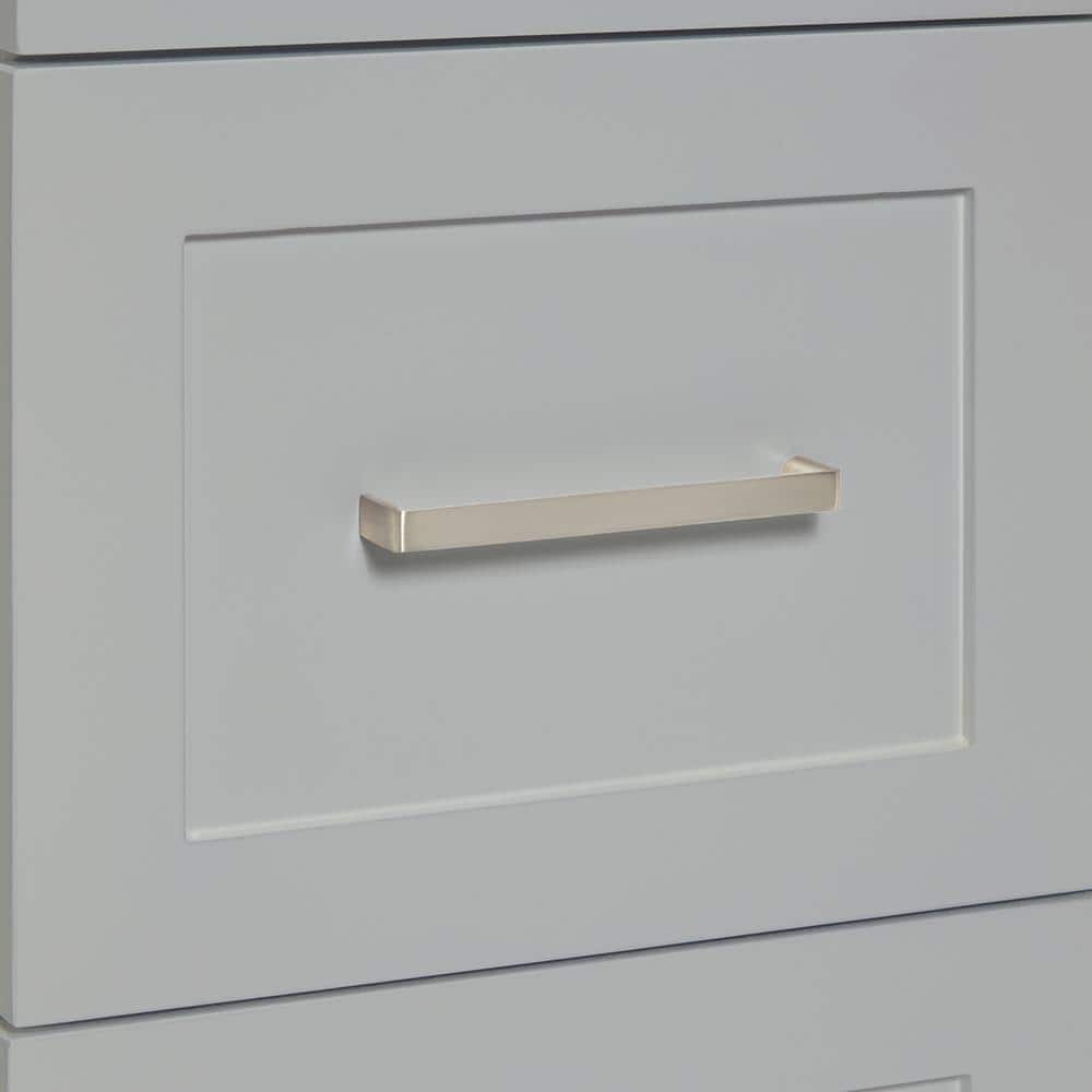 Hamlet 48" Gray Freestanding Vanity Cabinet with Nickel Hardware