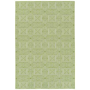 Amalie Lime Green 1 ft. 9 in. x 3 ft. Indoor/Outdoor Area Rug