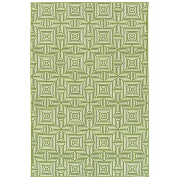 Kaleen Amalie Lime Green 5 ft. x 7 ft. 6 in. Indoor/Outdoor Area Rug