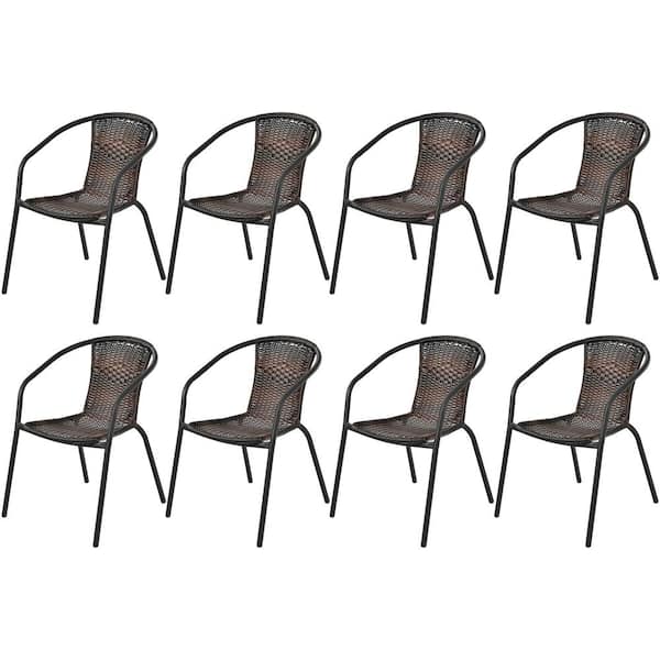 home depot stackable woven chair