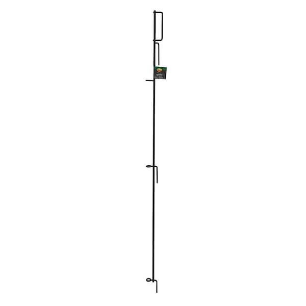 Vigoro 49 in. H Steel No Dig Multi-Purpose Black Latch